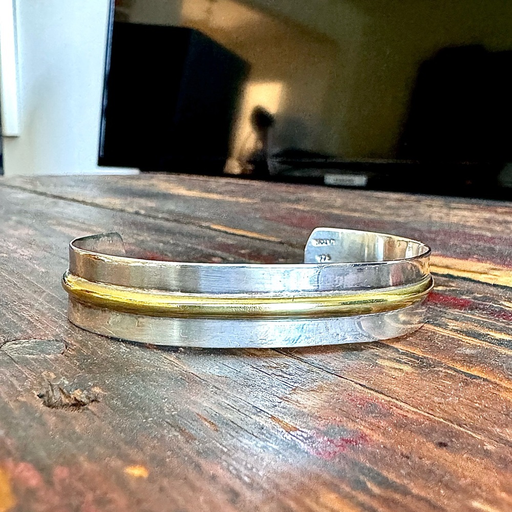 925 Silver and Bronze Bracelet